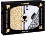 Copag 1546 Elite Plastic Playing Cards: Wide, Regular Index, Black/Gold